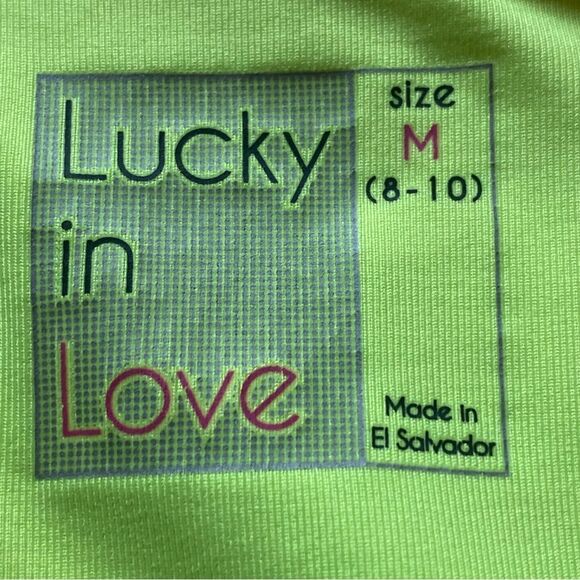 Lucky In Love Bright Yellow Racer Back Tank Size Medium - Picture 3 of 11